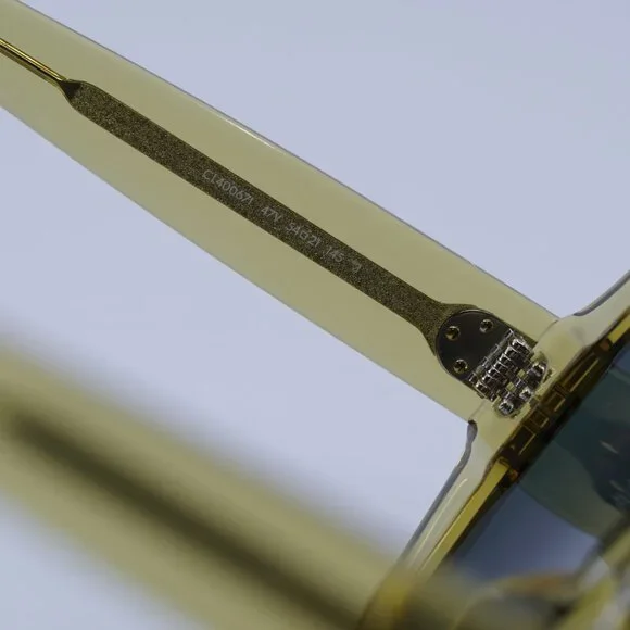 🕶️ New Celine CL40067I 47V Sunglasses - Yellow Frame, Grey Lenses